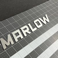 1PC MARLOW Emblem – 3D Multicolor Acrylic Car Badge Decal Sticker