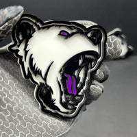 2PCS Angry Bear Emblems – Aggressive 3D Acrylic Car & Truck Fender Badges
