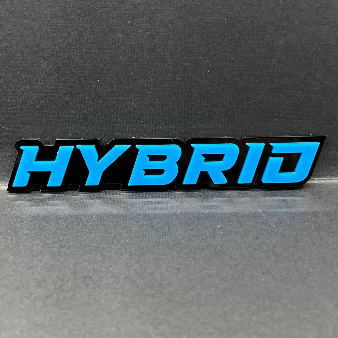 1PC HYBRID Emblem – 3D Multicolor Acrylic Car & Truck Fender Badge Decal