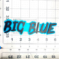 1pc BIG BLUE Multicolor 3D Car Emblem – Durable Acrylic Fender & Tailgate Decal