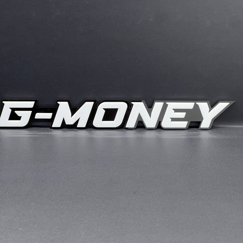 1pcs G-MONEY 3D Emblem – Custom Fender or Tailgate Badge for Car, SUV, or Truck