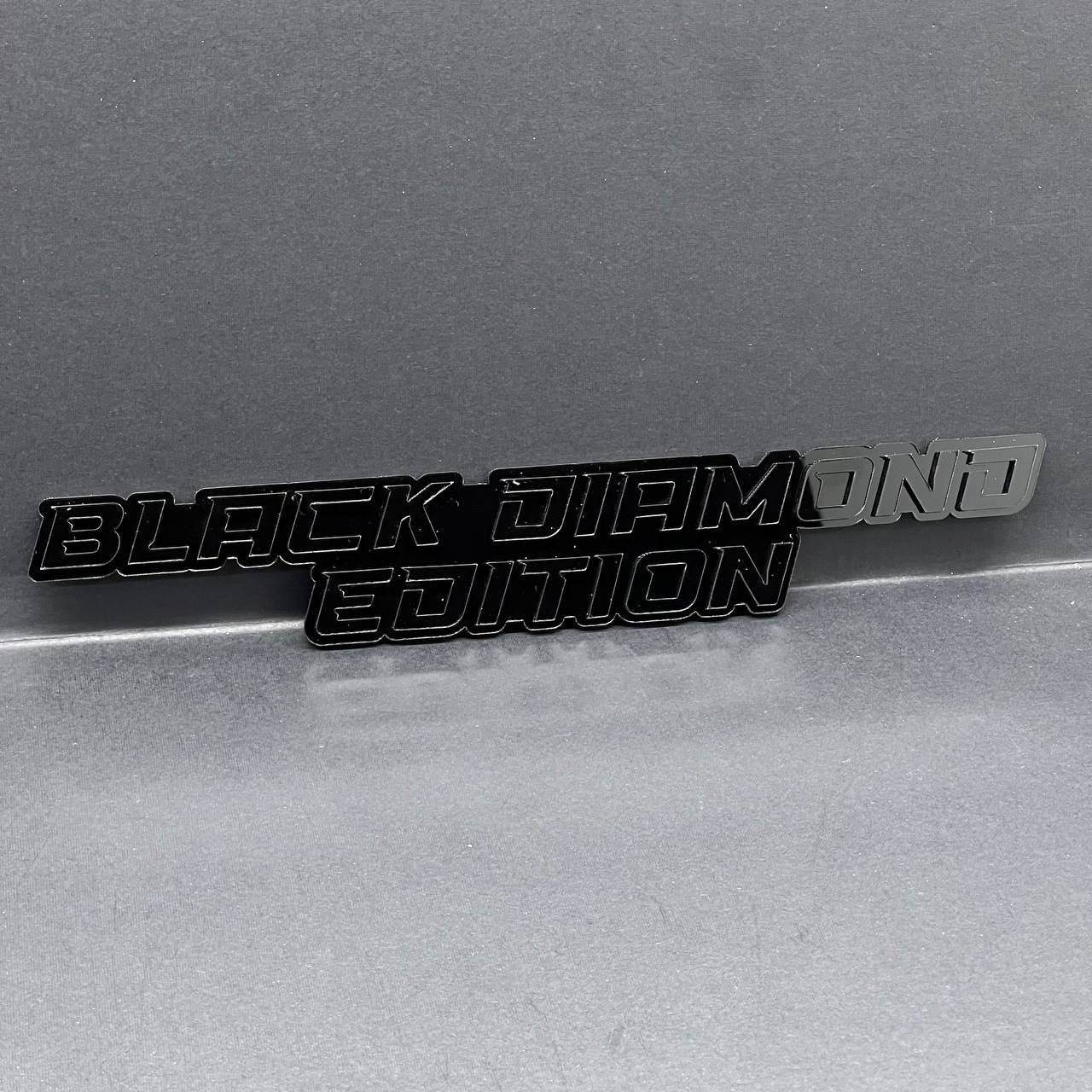 1PCS BLACK DIAMOND Edition Emblem – 3D Multicolor Acrylic Car, Truck & SUV Badge