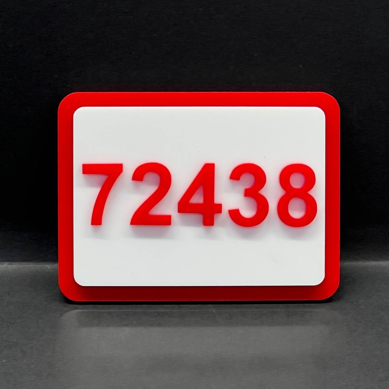 Custom Modern Acrylic House Sign – Personalized Door Number Plaque 1–999