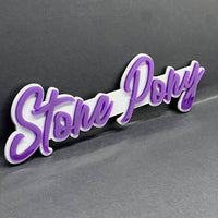 1PCS Stone Pony 3D Emblem – Custom Acrylic Car, Truck & SUV Badge