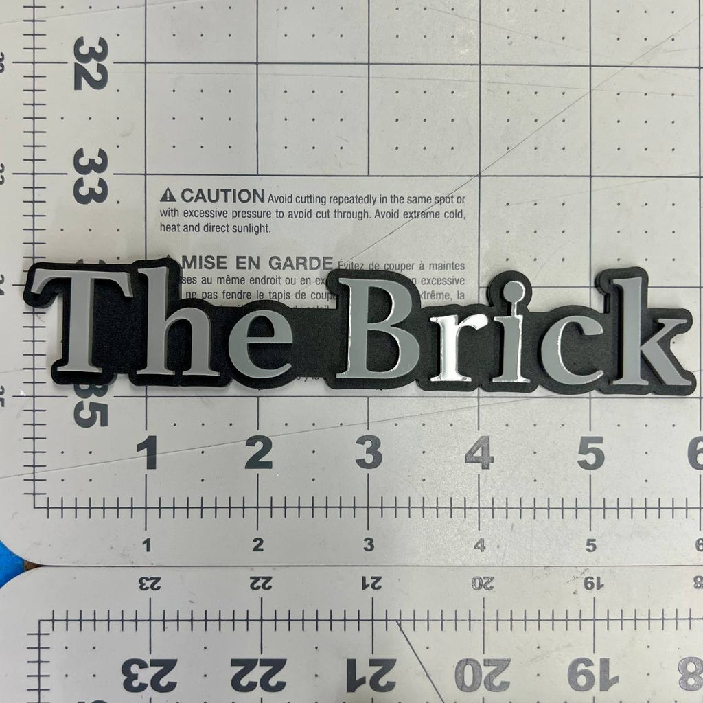 1PC The Brick Emblem – 3D Multicolor Acrylic Car & SUV Fender Badge