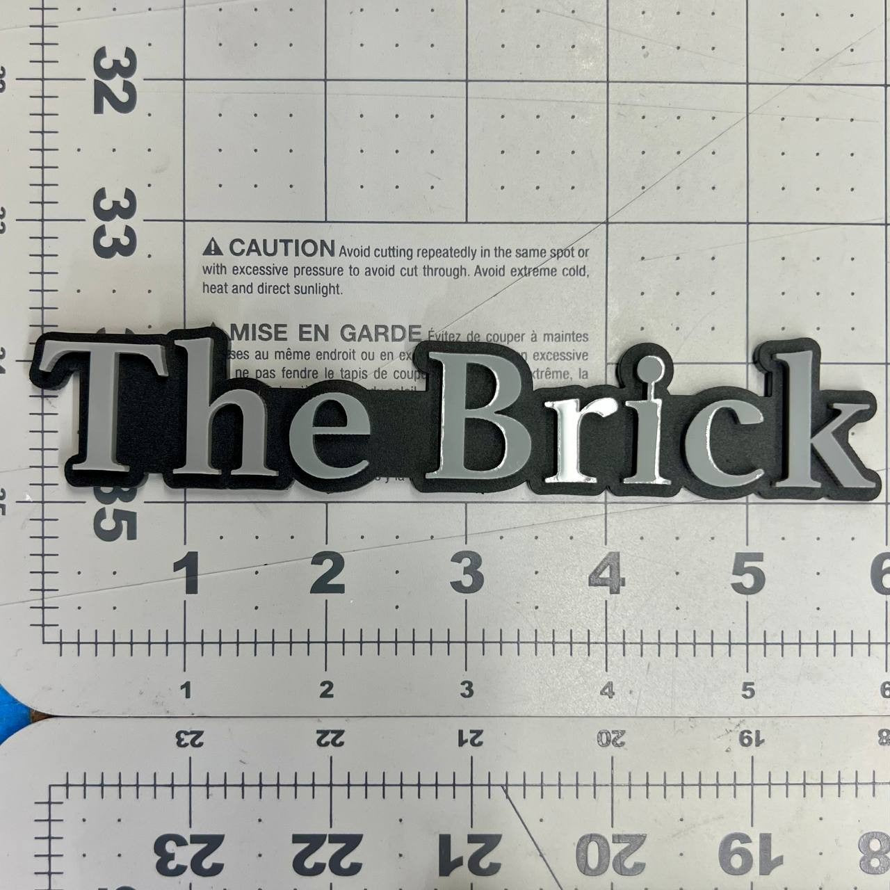 1PC The Brick Emblem – 3D Multicolor Acrylic Car & SUV Fender Badge
