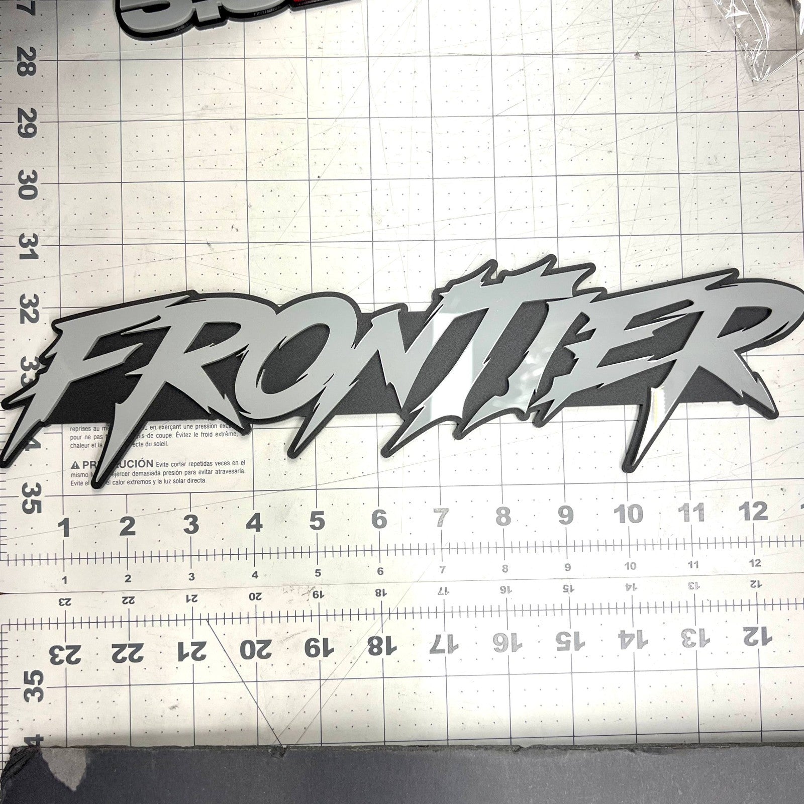 1pc FRONTIER 3D Emblem – Custom Multicolor Acrylic Badge for Car, Truck & SUV