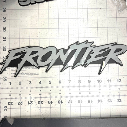 1pc FRONTIER 3D Emblem – Custom Multicolor Acrylic Badge for Car, Truck & SUV