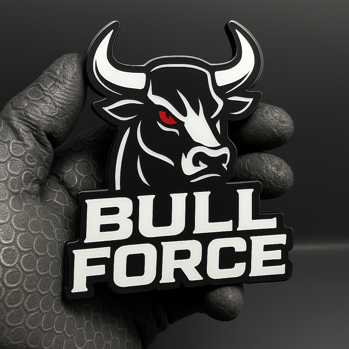 1PC BULL FORCE Emblem – Acrylic Car Fender & Trunk Decal