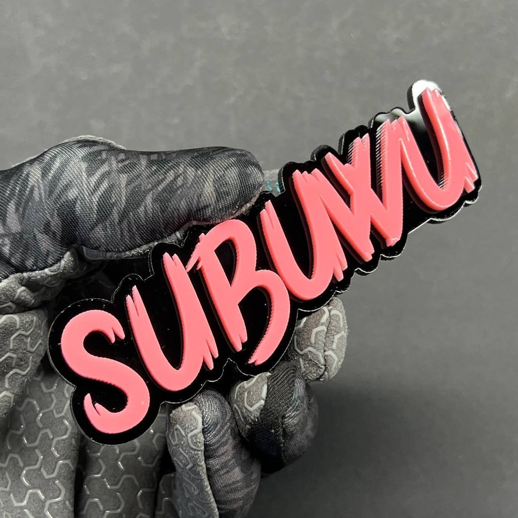 Subuwu 3D Emblem Badge – Multicolor Acrylic Subaru Car Fender & Trunk Decal 1pc