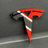 Tesla Multicolor 3D Emblems – Custom Badges (Set of 2)