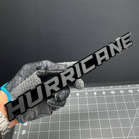 1PC HURRICANE 3D Multicolor Acrylic Emblem Badge for Car SUV or Truck