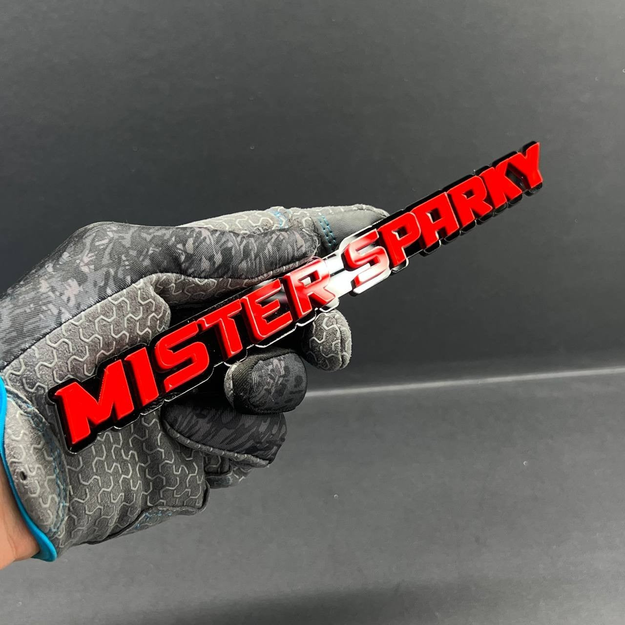 1PC MISTER SPARKY 3D Emblem – Custom Acrylic Car Fender Trunk Tailgate Sticker