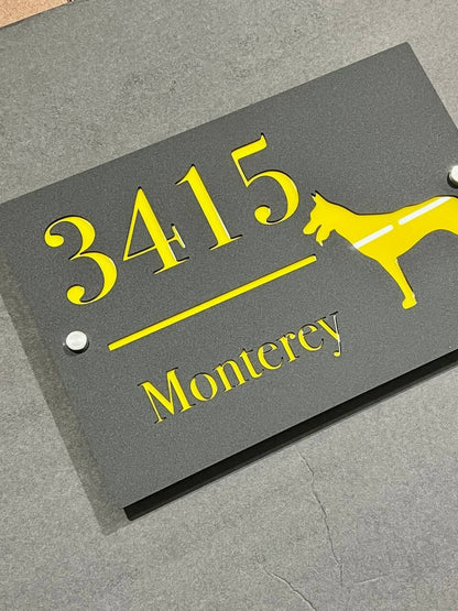 Custom House Number Plaques House Door Number Signs Matt Address Plaques