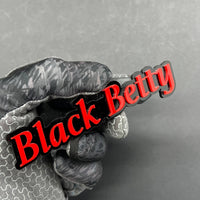 1PC Black Betty Emblem – 3D Multicolor Acrylic Fender & Trunk Car Badge Decal