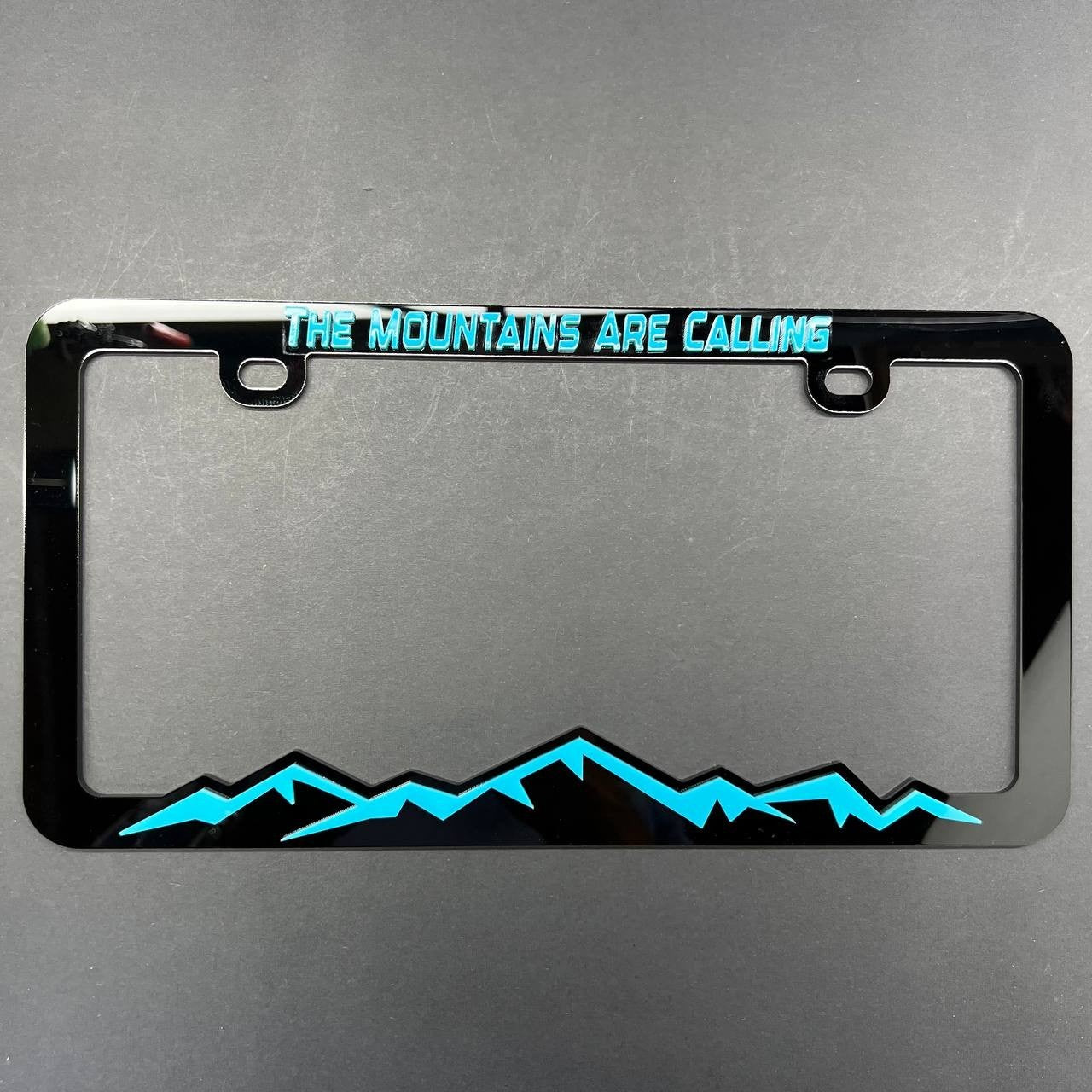 The Mountains Are Calling License Plate Frame – Car Tag Holder for SUV, Truck
