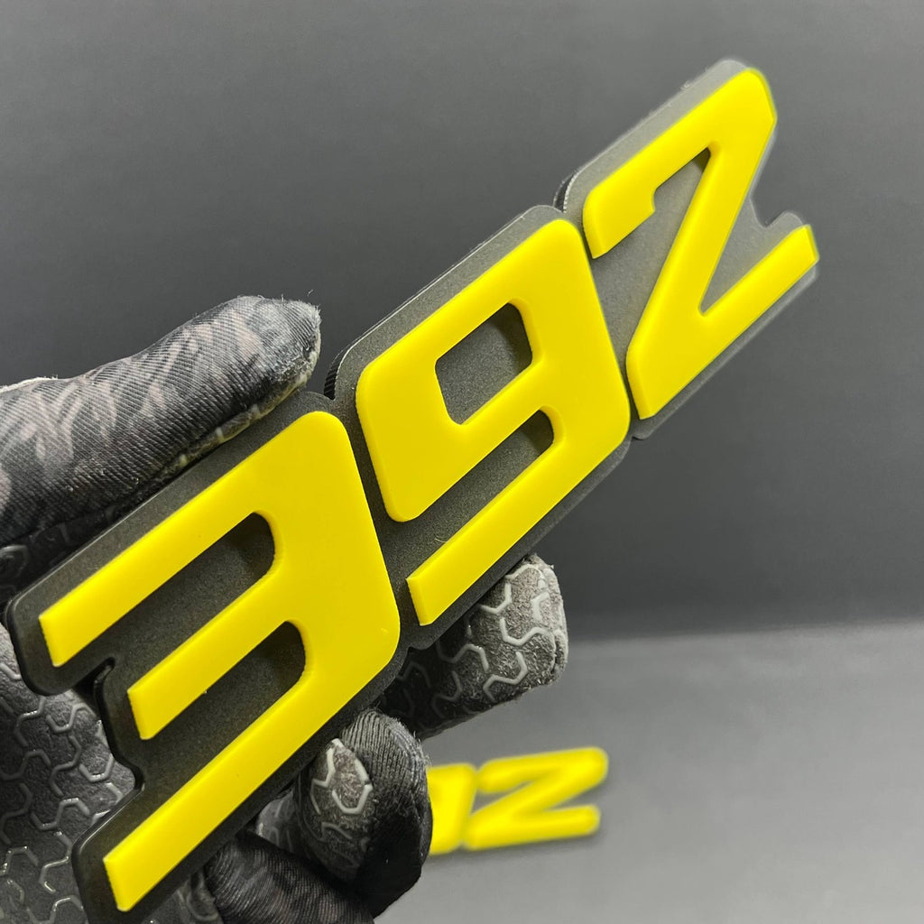 392 Multicolor 3D Acrylic Emblems – Muscle Car Engine Fender Badge Set