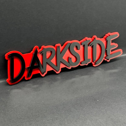 1PC DARKSIDE Emblem – 3D Multicolor Acrylic Car Fender & Tailgate Badge