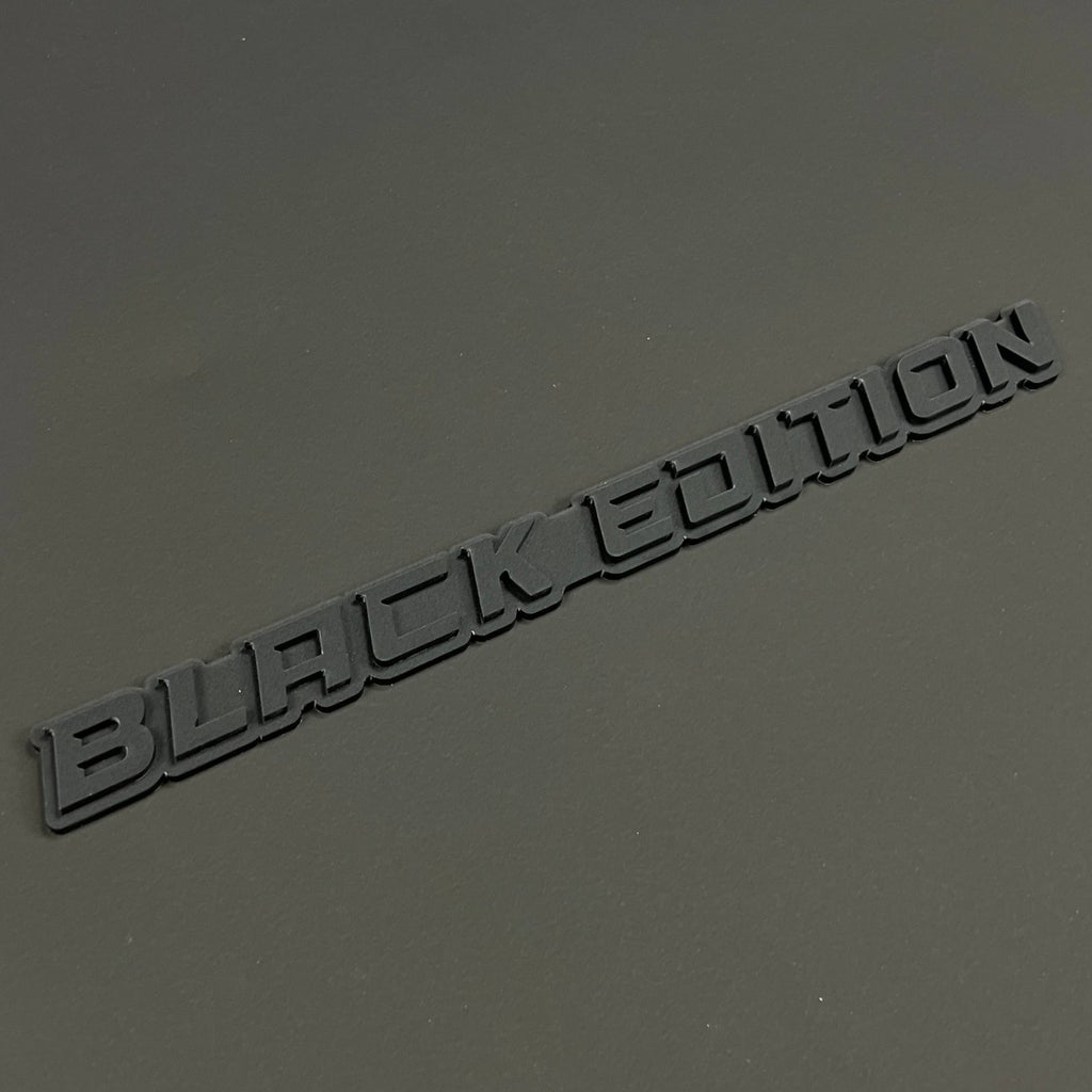 1PCS BLACK EDITION 3D Acrylic Badge – Car Truck Fender Tailgate Sticker Decal