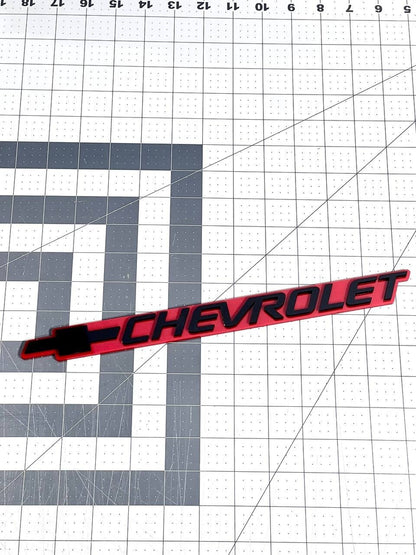 2PCS Mate Black and Red CHEVROLET EMBLEM BADGE FOR CHEVROLET
