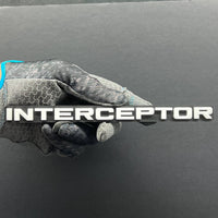 1pc INTERCEPTOR Multicolor 3D Car Emblem – Durable Badge for Car, SUV & Truck