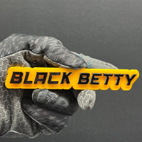 1pc Black Betty 3D Emblem – Multicolor Acrylic Badge for Car Fender & Trunk