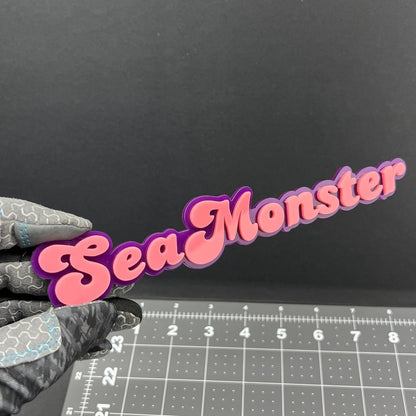 1PC SeaMonster Emblem – 3D Acrylic Tailgate Badge Decal for Car, Truck, SUV