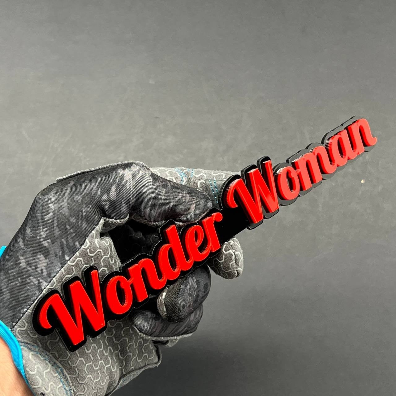 Wonder Woman 3D Emblem – Custom Acrylic Car, Truck & SUV Badge 1pcs