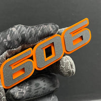 606 Emblem Badge – Custom Multicolor Acrylic Fender & Trunk Decal 1PC