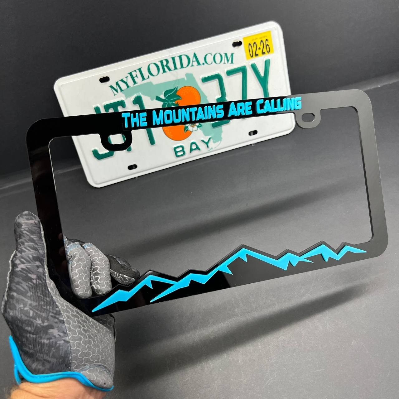 The Mountains Are Calling License Plate Frame – Car Tag Holder for SUV, Truck
