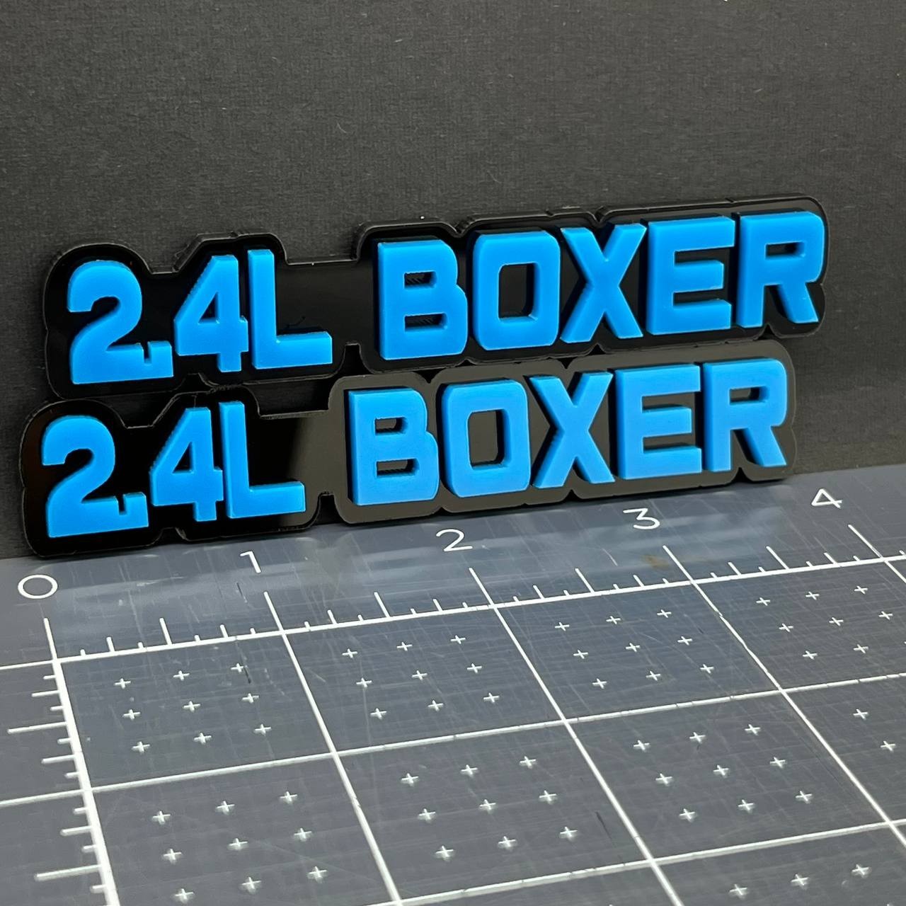 1PC 2.4L BOXER Emblem – 3D Acrylic Tailgate or Fender Badge for Truck SUV Car