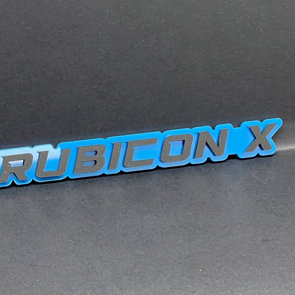 1PC Rubicon X Mate Emblem Custom Fender or Tailgate Badge for Car, SUV, or Truck