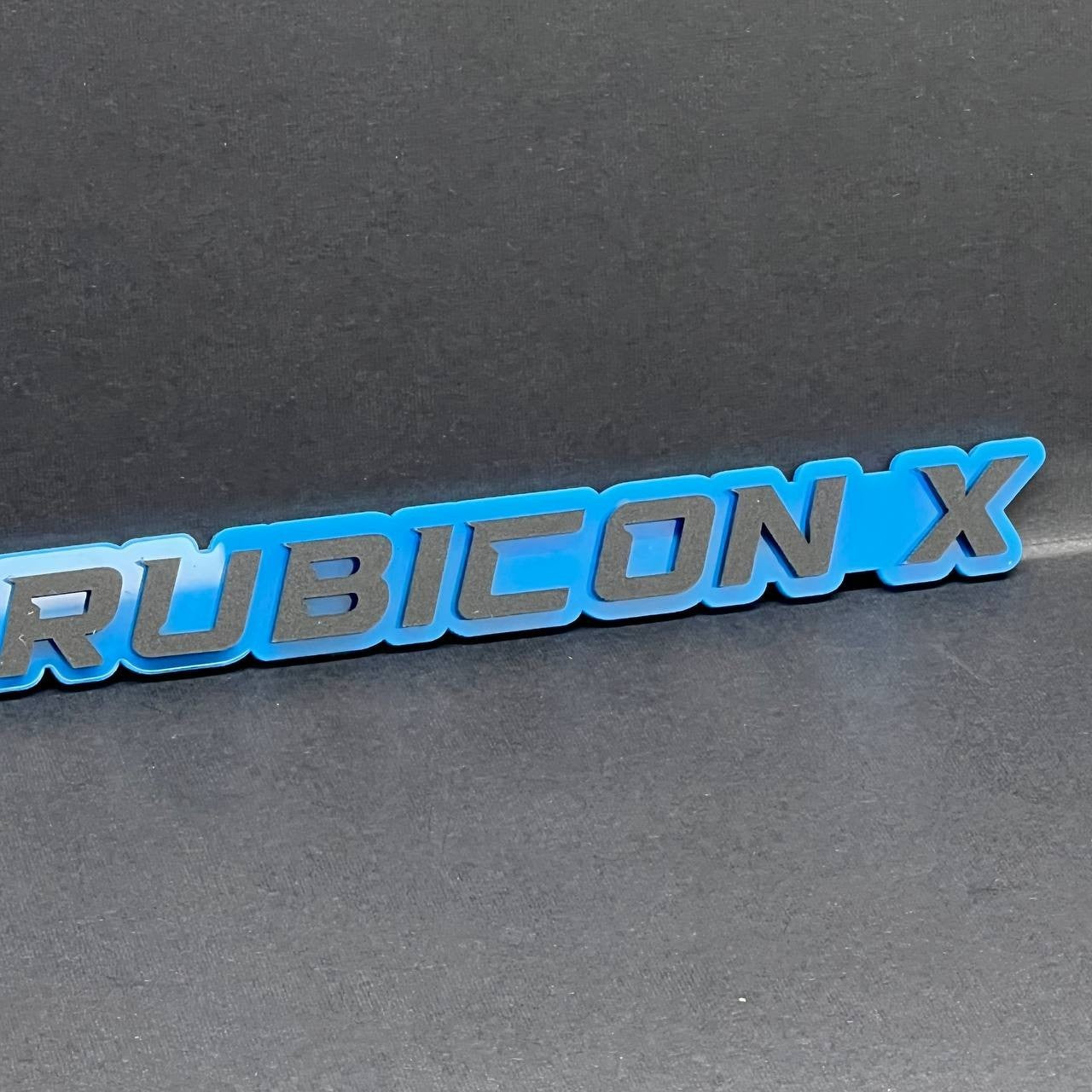 1PC Rubicon X Mate Emblem Custom Fender or Tailgate Badge for Car, SUV, or Truck