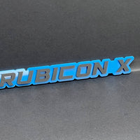 1PC Rubicon X Mate Emblem Custom Fender or Tailgate Badge for Car, SUV, or Truck