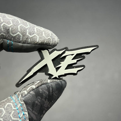 1pc XE Multicolor 3D Car Emblem – Durable Acrylic Fender & Trunk Decal
