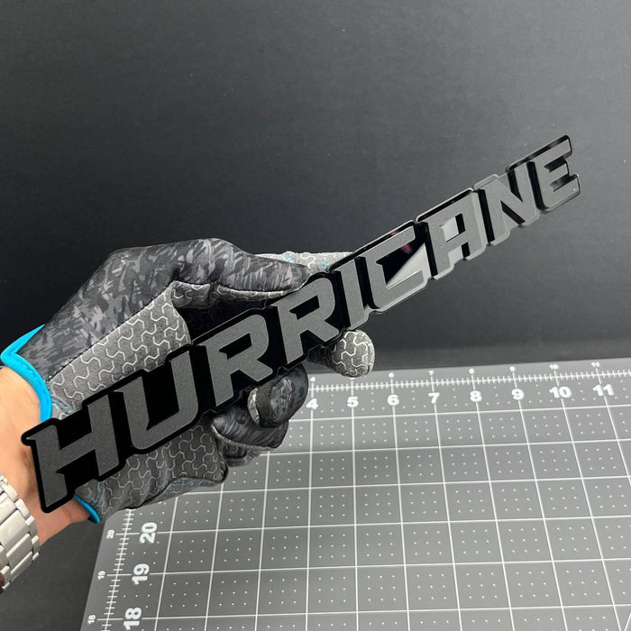 1PC HURRICANE 3D Multicolor Acrylic Emblem Badge for Car SUV or Truck