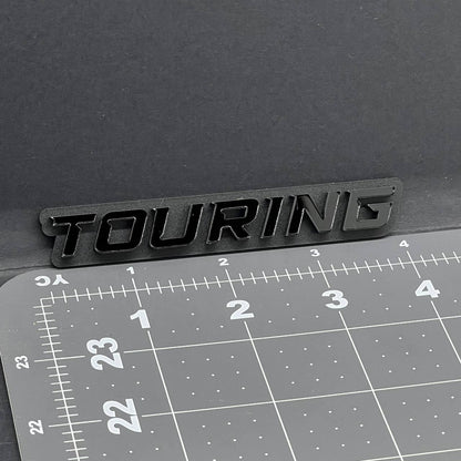 1PC TOURING Emblem – 3D Acrylic Tailgate Badge Decal for Car, Truck, SUV