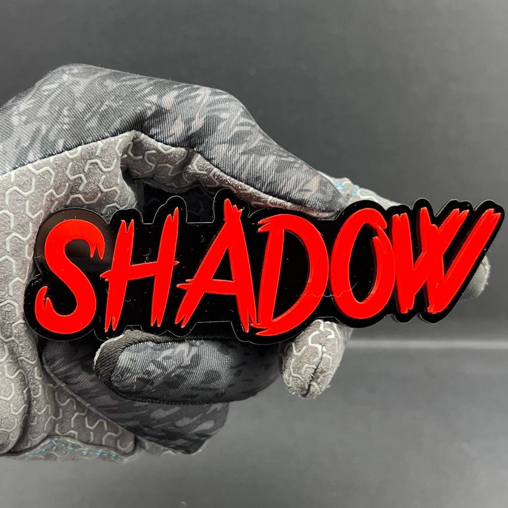 1PC SHADOW Emblem – 3D Acrylic Tailgate Badge Decal for Car Truck SUV