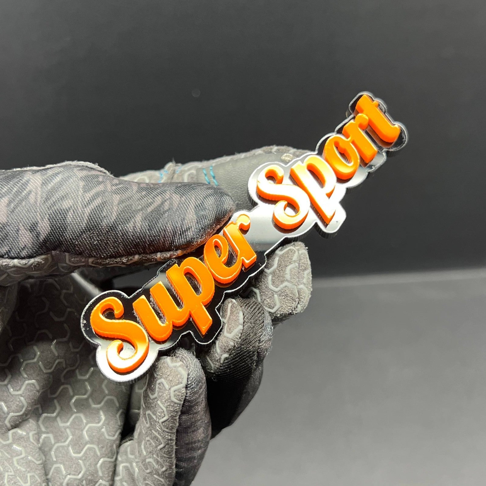 1PCS SUPER SPORT Emblem – Durable 3D Multicolor Acrylic Car & Truck Badge