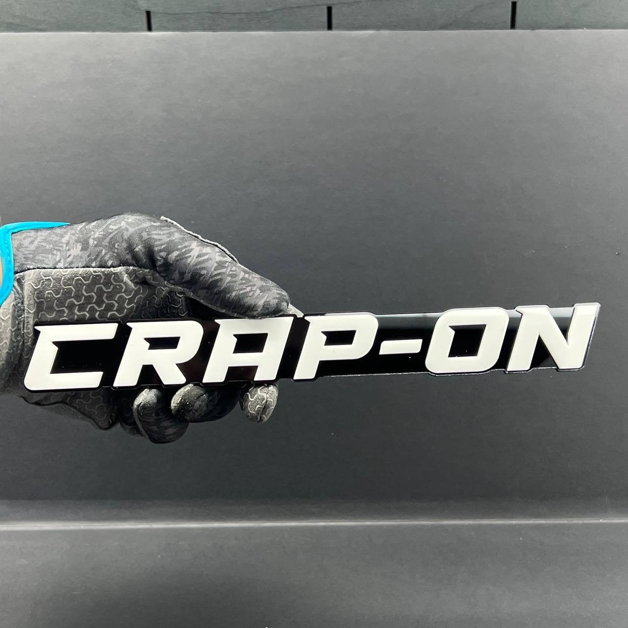 CRAP ON 3D Emblem – Custom Acrylic Exterior Badge Sticker for Car SUV Truck