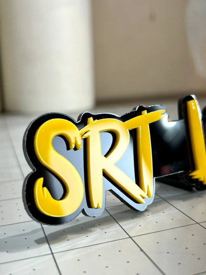 SRT LIFE Multicolor Emblems –  SRT Side Fender Badges (Set of 2) for SRT Emblem