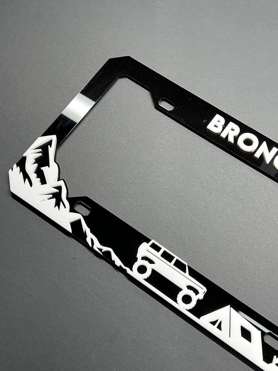 BRONCO Custom LICENSE PLATE FRAME COLOR CHOICE