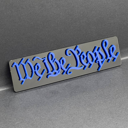 1PC We The People Badge Car Emblem – Patriotic Badge Logo for Car, Truck, or SUV