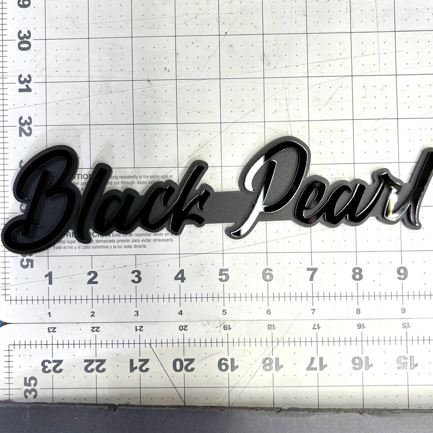 1pc Black Pearl Multicolor 3D Car Emblem – Acrylic Custom Vehicle Badge