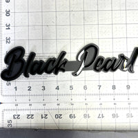 1pc Black Pearl Multicolor 3D Car Emblem – Acrylic Custom Vehicle Badge