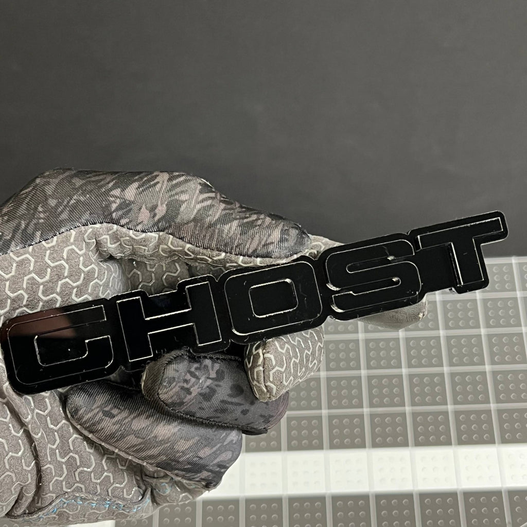 GHOST 3D Emblems – Pair of Acrylic Car Fender, Grill & Trunk Badges (2PCS)