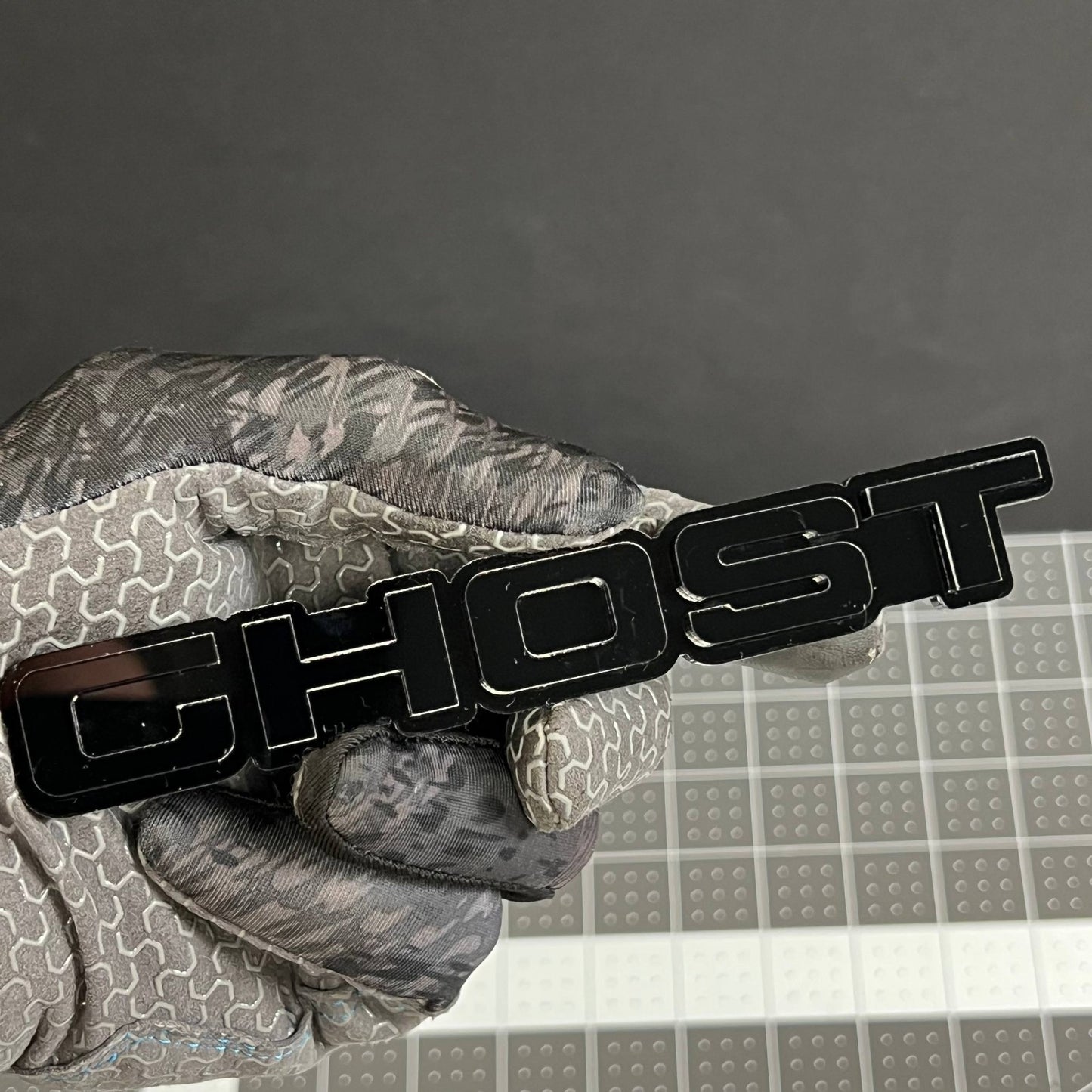 GHOST 3D Emblems – Pair of Acrylic Car Fender, Grill & Trunk Badges (2PCS)