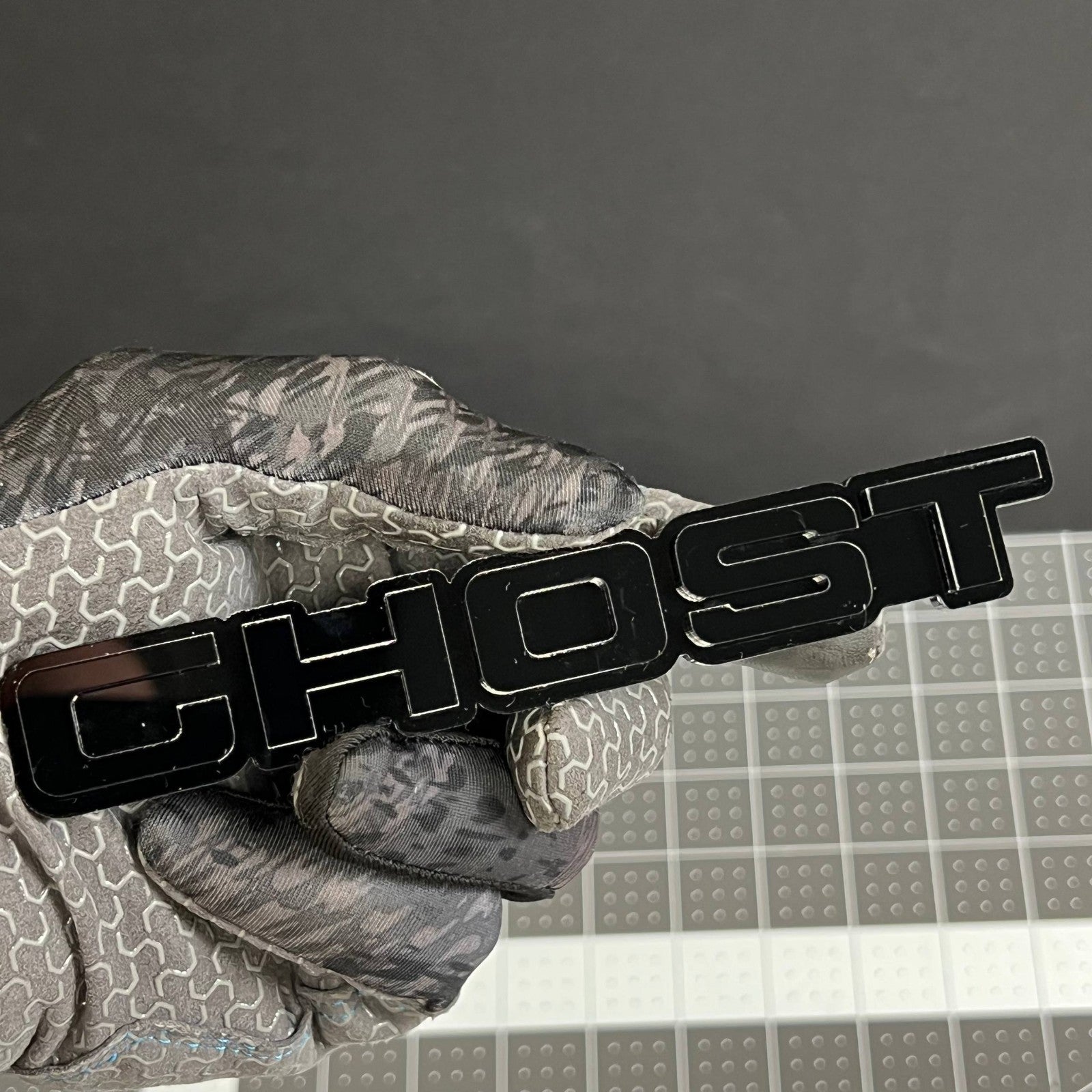 GHOST 3D Emblems – Pair of Acrylic Car Fender, Grill & Trunk Badges (2PCS)