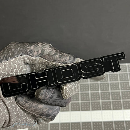 GHOST 3D Emblems – Pair of Acrylic Car Fender, Grill & Trunk Badges (2PCS)