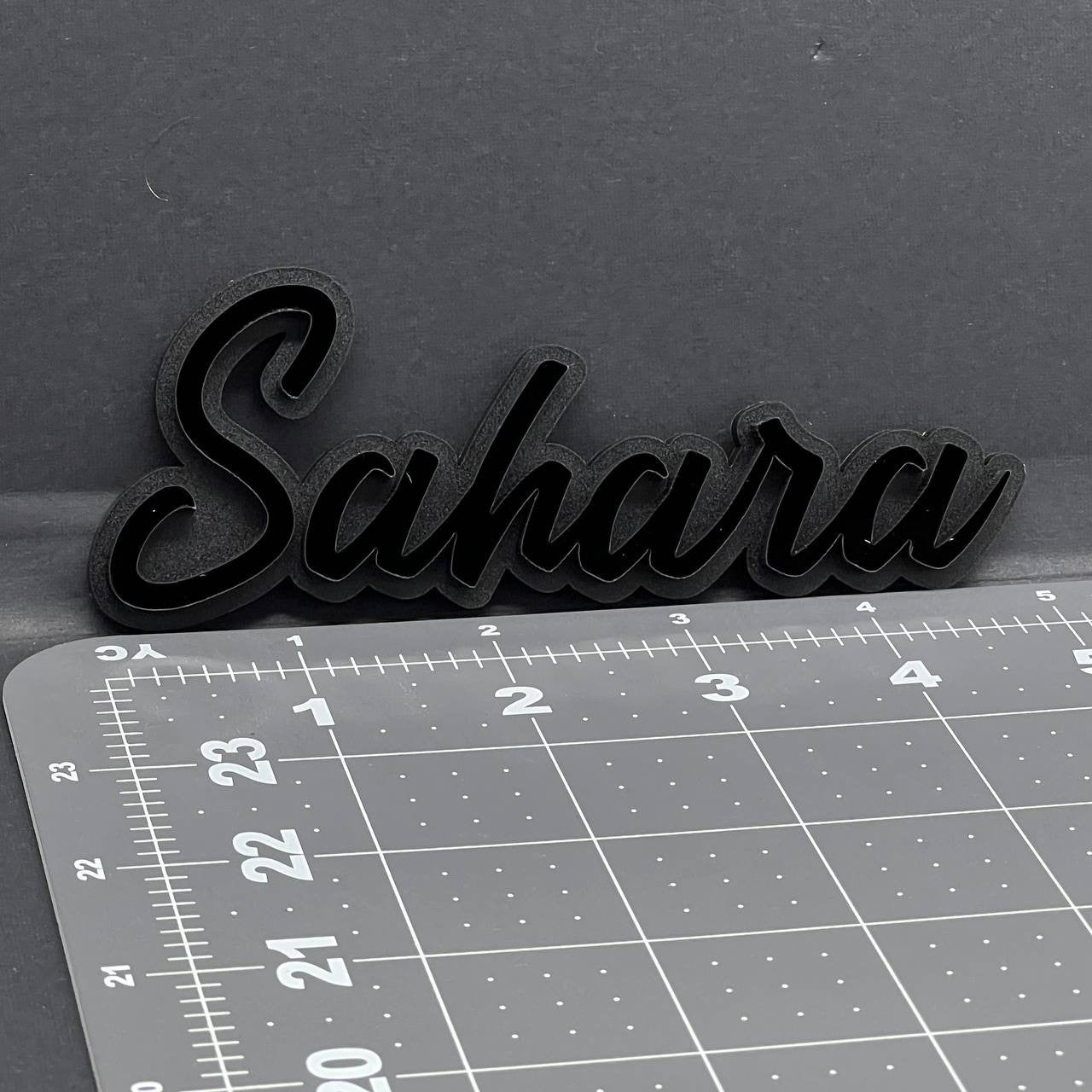 1PC SAHARA Emblem – 3D Acrylic Multicolor Fender or Tailgate Car Badge Decal